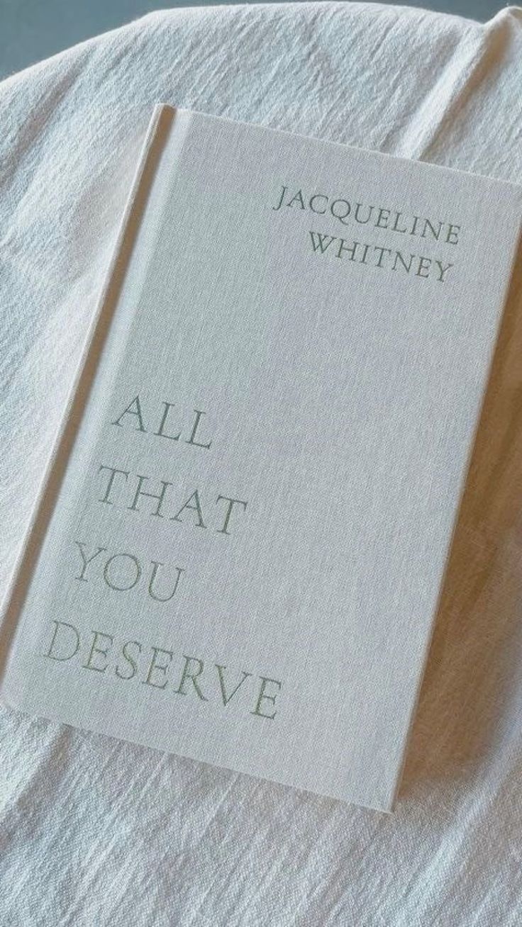 ALL THAT YOU DESERVE Jacqueline Whitney