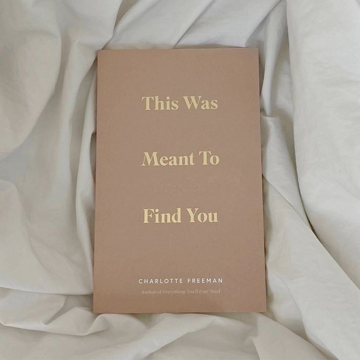 THIS WAS MEANT TO FIND YOU: WHEN YOU NEEDED IT MOST Charlotte Freeman